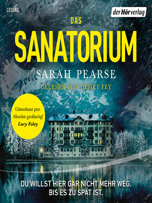 Title details for Das Sanatorium by Sarah Pearse - Wait list